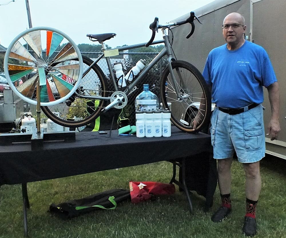 Mark Elia, owner of the GPA Bike Shop, raffled off a grand prize of a 2023 Roll, All Road Explorer bike [retail $1,479] and a handmade bicycle/glass ornament as a benefit for the Roswell Park Comprehensive Cancer Center in Buffalo, NY. A 500+ mile ride is scheduled from July 22-29 and so far there are 348 riders signed up who have collectively raised $1.3 million for the Center.
